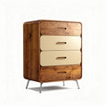 Wooden dresser with three drawers and metal legs 70 x 40 x 90cm